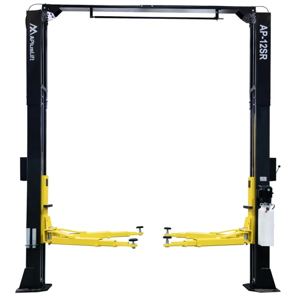 APlusLift 12,000LB 2-Post Overhead Single Release Direct Drive Car Lift with 3 Year Warranty – AP-12SR