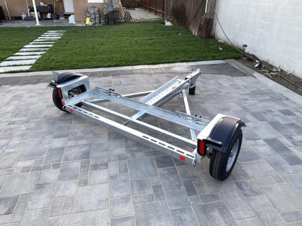 Galvanized Stand Up Car Tow Dolly - Image 4