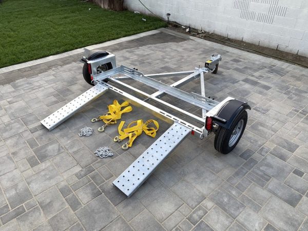 Galvanized Stand Up Car Tow Dolly - Image 5